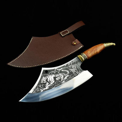 Hand Crafted Tiger Cleaver