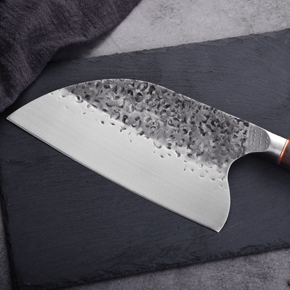 Offre spéciale serbe couperet à viande serbe avec manche en ébène et couteau de chef serbe original avec boîte-cadeau