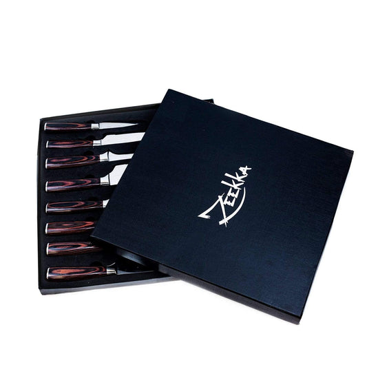 Zeekka Professional 8 Piece Knife Set in Gift Box