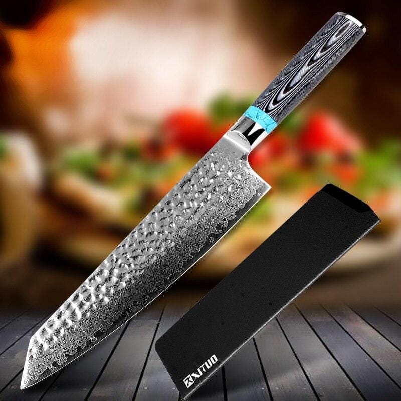 Ultra Sharp Chef Knife 8 Inch Kitchen Knife Damascus VG-10 Steel