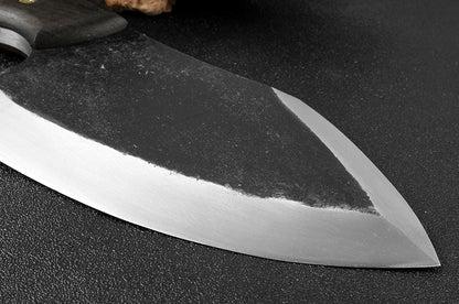 Couteau de boucher / couperet en acier à haute teneur en manganèse