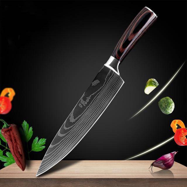 Professional Knife Set with Wooden Handle – Zeekka