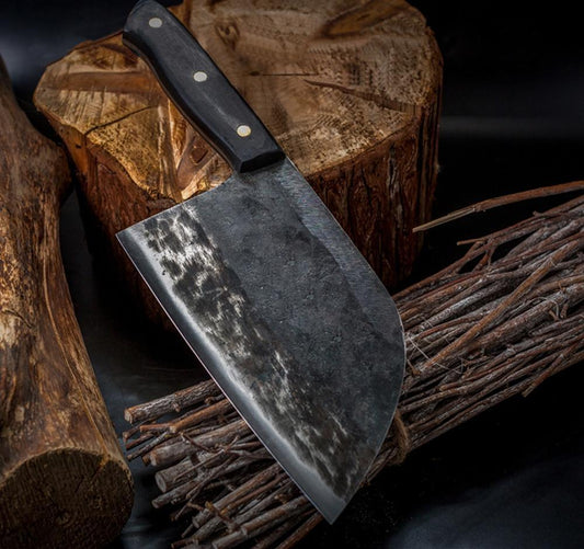 Håndlavet serbisk kokkekniv og kødkniv